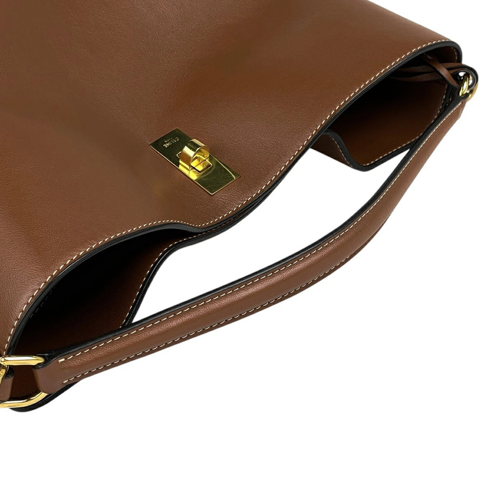 Celine Teen Bucket Bag Shoulder Leather Brown - Picture 6 of 7